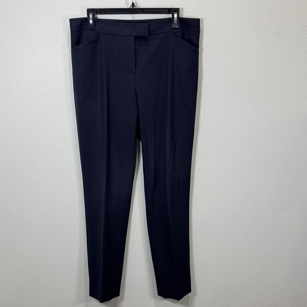 Lafayette 148 New‎ York wool trouser navy